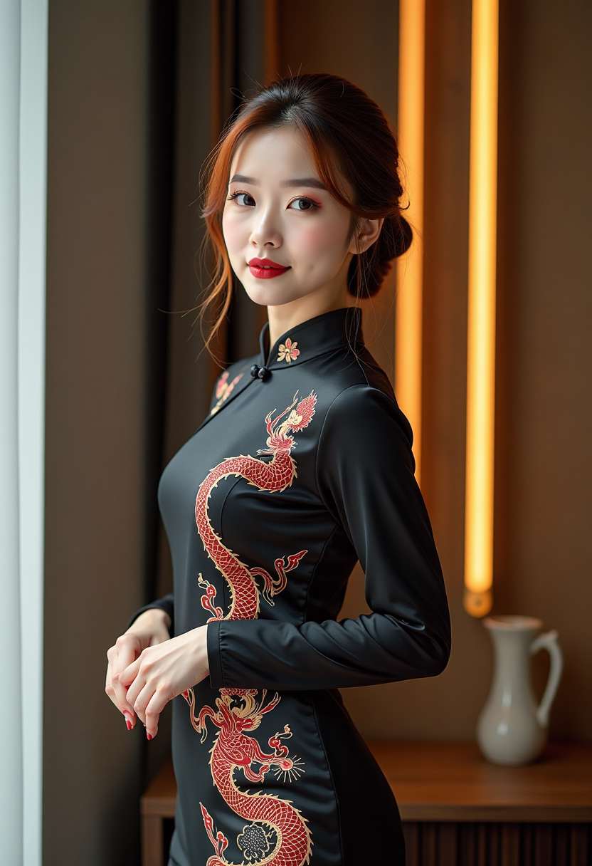 她从朝鲜来